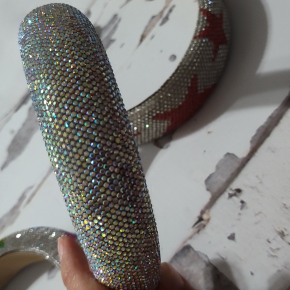 Colorful Crystal-Embellished Headbands Bling Headbands - Picture 3 of 4